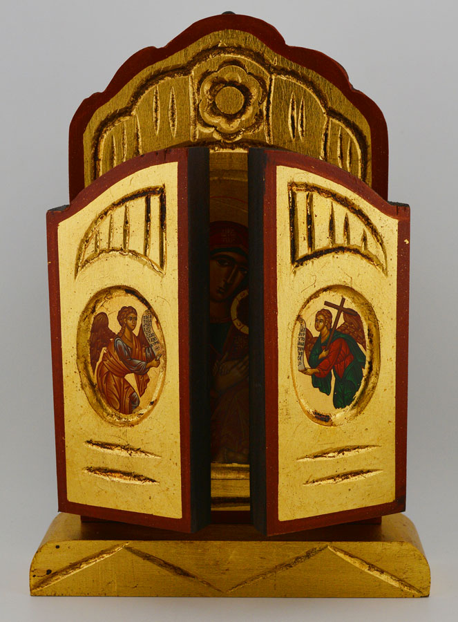 Icône Triptyque Vierge du Perpétuel Secours - 26 cm (pic 2)