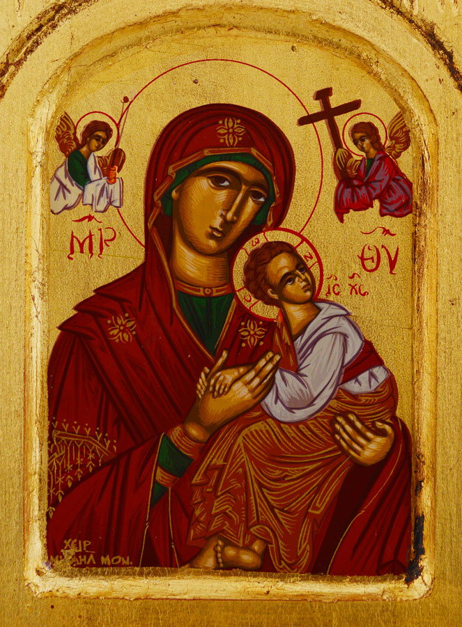 Icône Triptyque Vierge du Perpétuel Secours - 26 cm (pic 4)