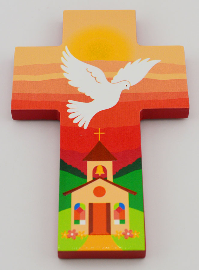 Croix de Communion Rose - Fille (pic 3)