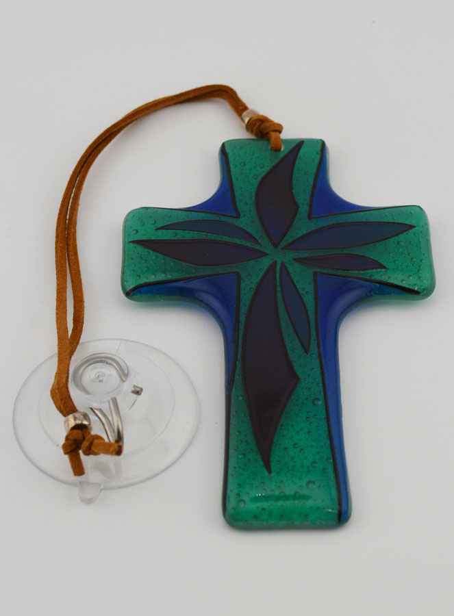 Croix en Verre Artisanale (pic 2)
