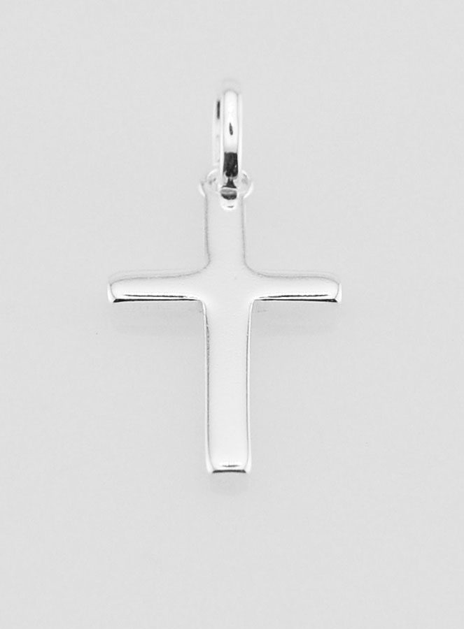 Pendentif Croix en Argent Massif 18 mm (pic 2)