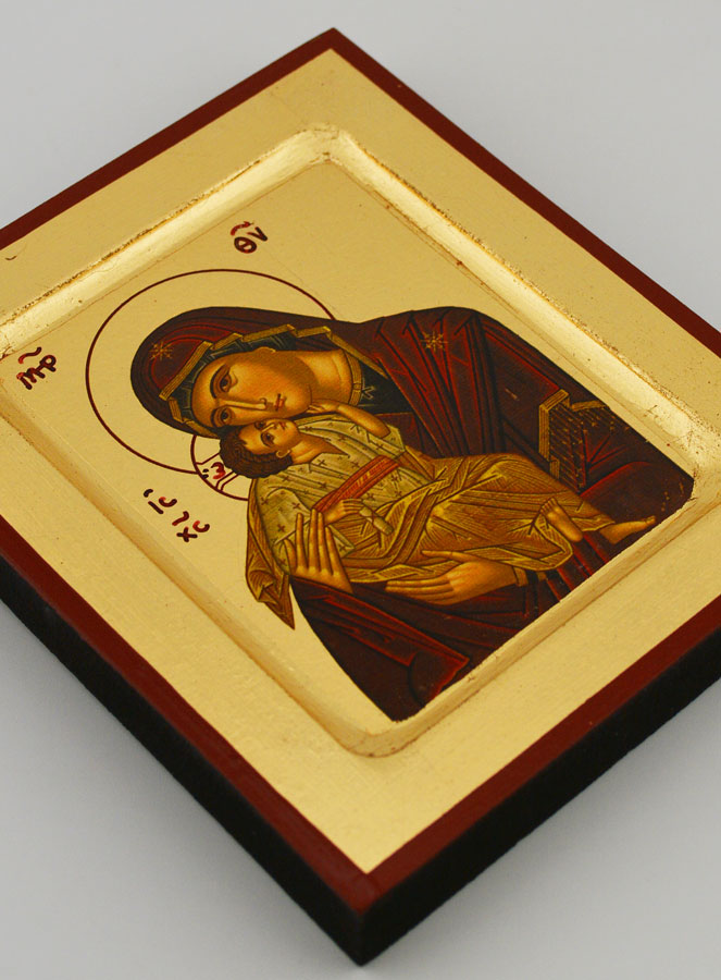 Icône Vierge de Tendresse sur Feuille d'Or (pic 3)