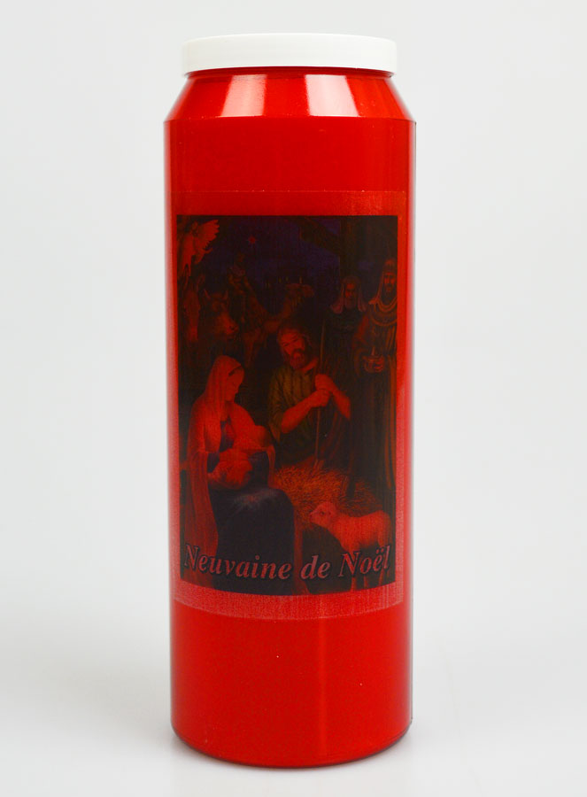 Bougie de Neuvaine Rouge de Noël (pic 1)