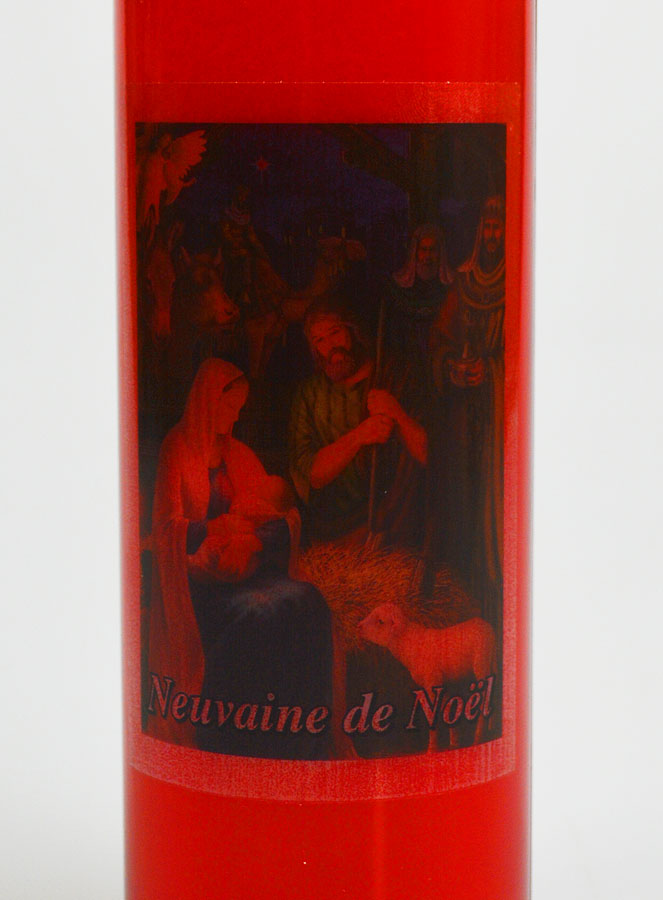 Bougie de Neuvaine Rouge de Noël (pic 3)