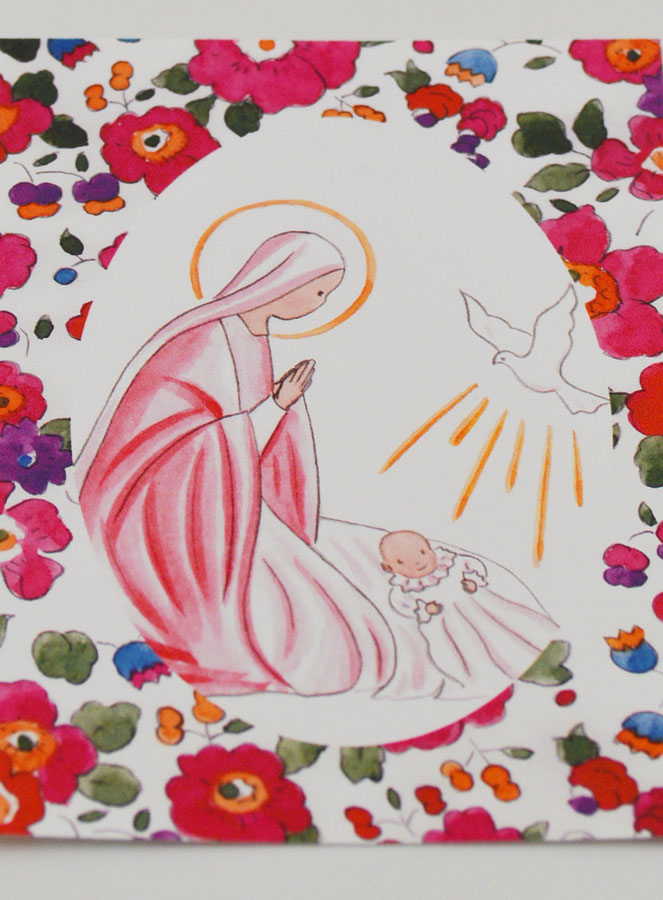 Image de Baptême - Vierge Marie et Colombe (pic 2)