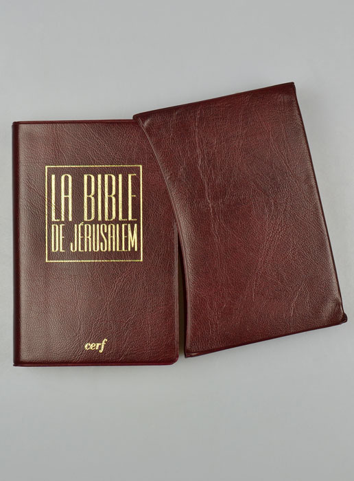 La Bible de Jérusalem - Format Poche bordeaux sous étui (pic 1)