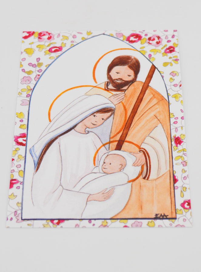 Image de Baptême - Sainte Famille - Rose (pic 2)