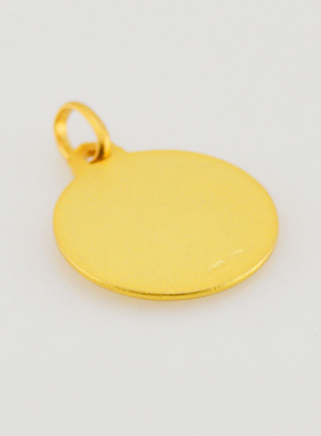 Médaille de Baptême Saint Georges en Plaqué Or (pic 4)