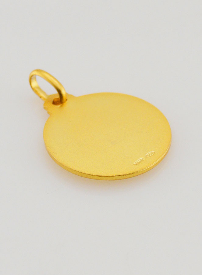 Médaille de Baptême Saint Antoine en Plaqué Or (pic 4)