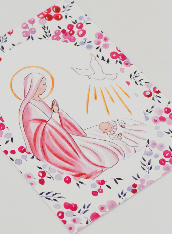 Image de Baptême - Vierge Marie et Colombe de l'Esprit Saint (pic 3)