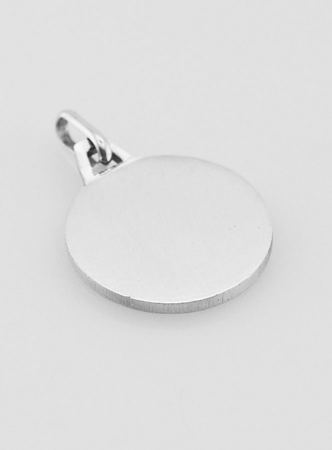 Médaille de Baptême Vierge au Voile Profil Gauche en Argent (pic 4)