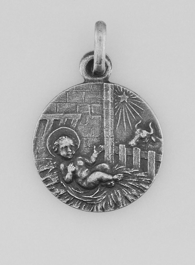 Médaille de Baptême Nativité du Christ en Argent 925/1000 (pic 1)