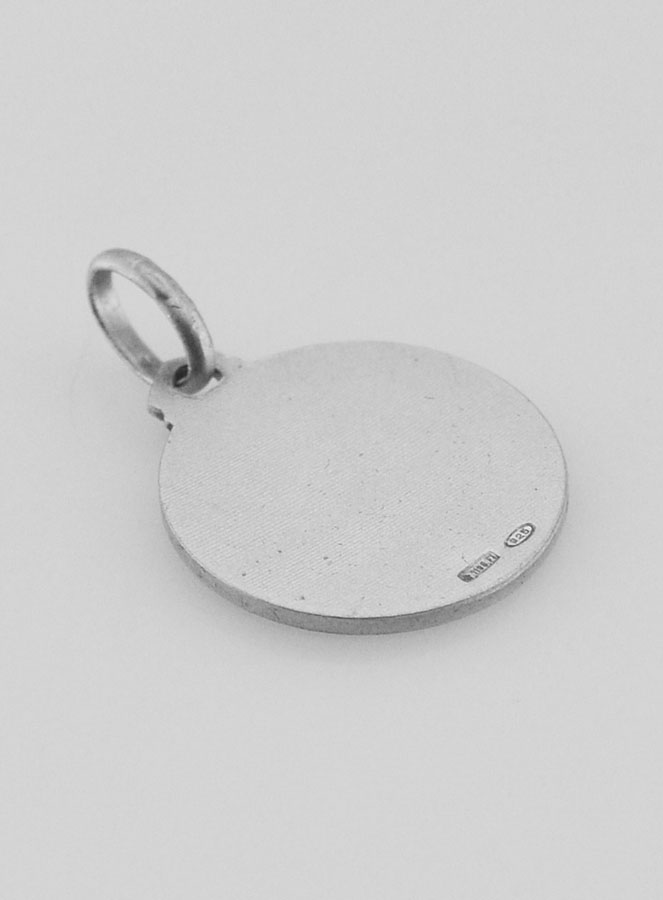 Médaille de Baptême Ange-Gardien en Argent Massif 925/1000 (pic 4)