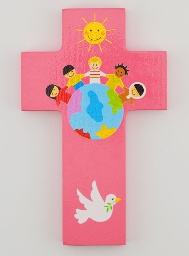 Croix en Bois Enfants du Monde (pic 1)