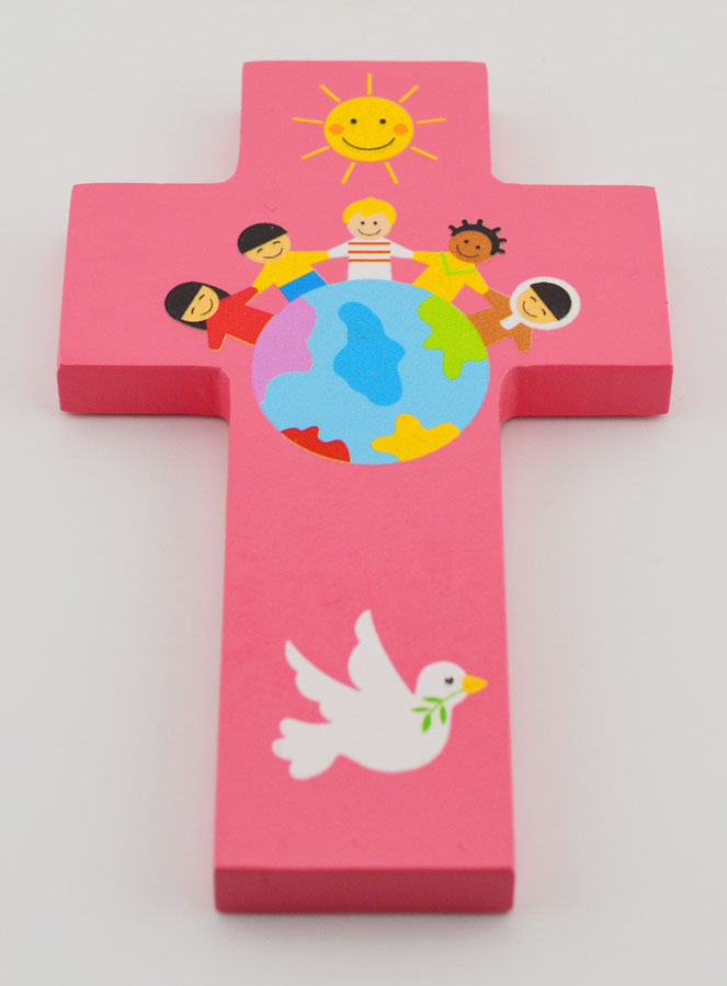 Croix en Bois Enfants du Monde (pic 2)
