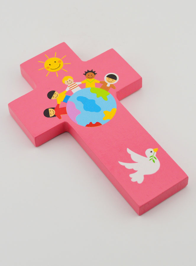 Croix en Bois Enfants du Monde (pic 3)