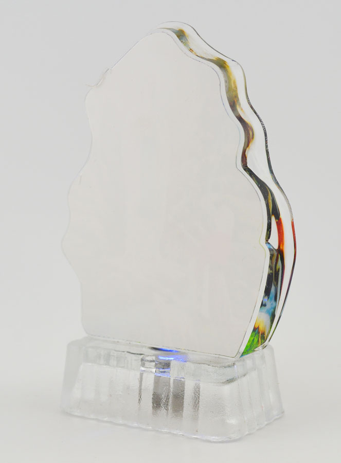 Cadre Lumineux Notre Dame de Lourdes en Verre (pic 4)