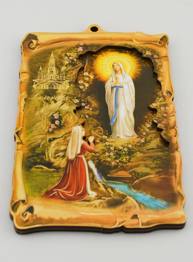 Icône Souvenir Notre Dame de Lourdes - 15 cm (pic 2)