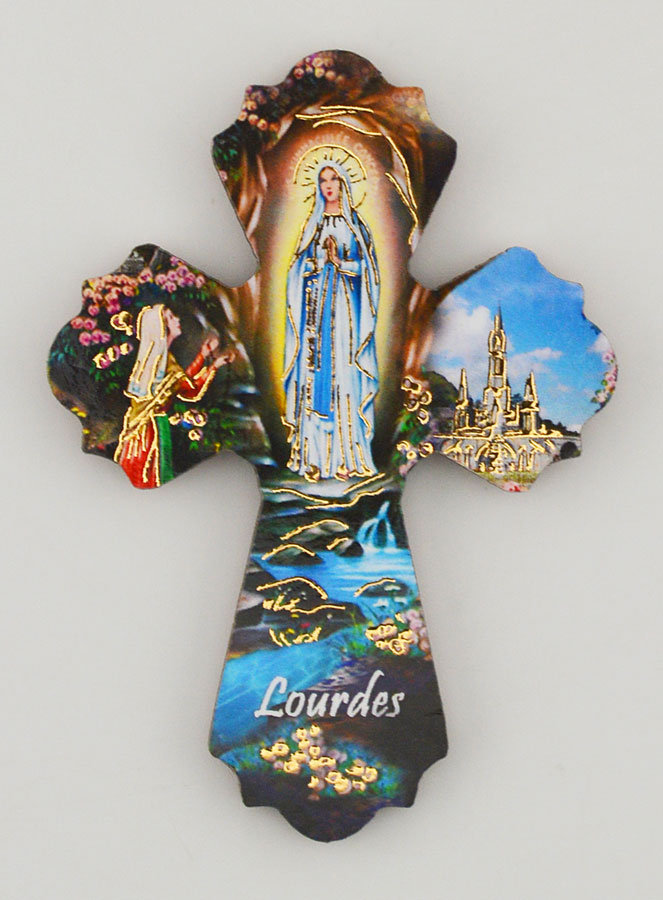 Magnet Croix Notre Dame de Lourdes (pic 1)