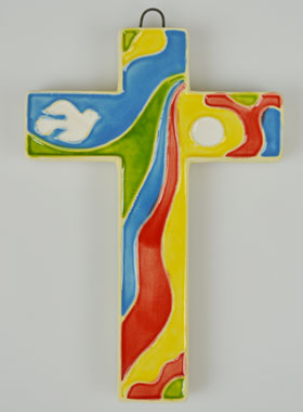 Croix de Communion Enfant - Colombe Esprit Saint (pic 1)