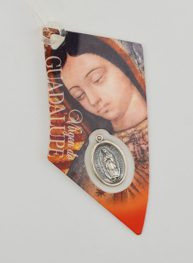 Plaque Auto Rétroviseur - Notre Dame de Guadalupe (pic 1)