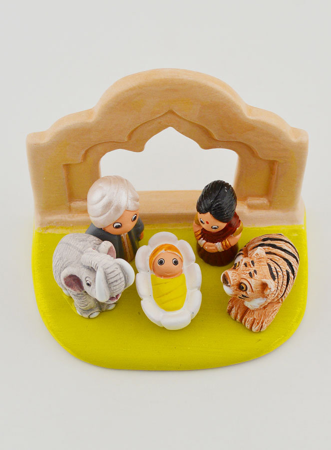 Crèche de Noël du Monde - Nativité Inde (pic 2)