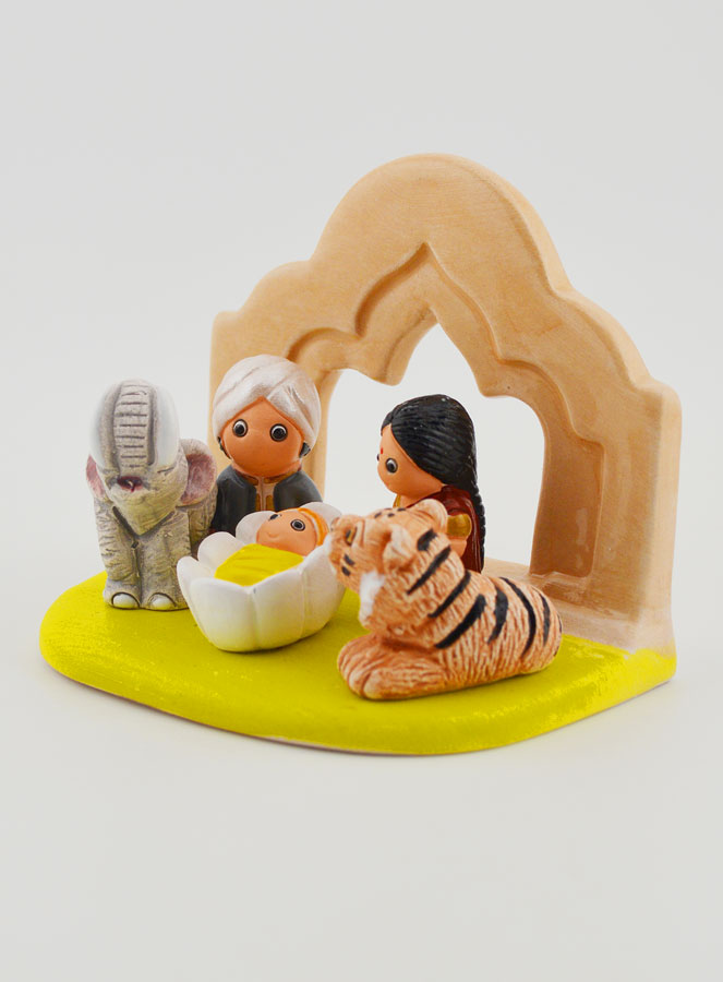 Crèche de Noël du Monde - Nativité Inde (pic 3)