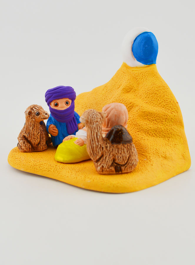 Crèche de Noël du Monde - Nativité Touareg (pic 3)