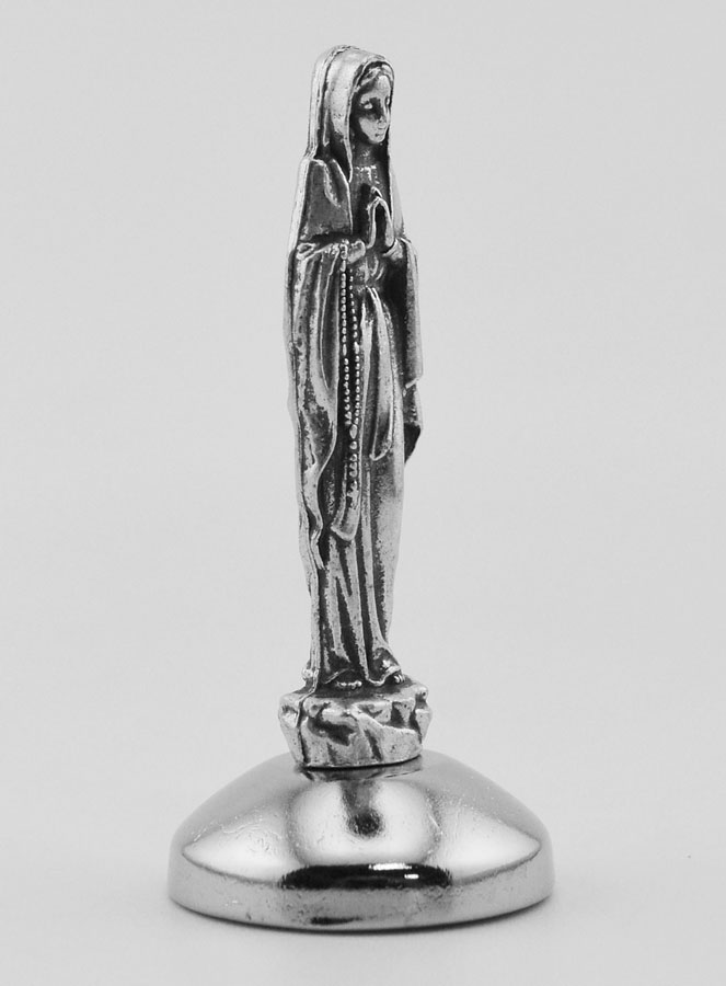 Statue Notre Dame de Lourdes sur Socle Aimanté - 5 cm (pic 3)