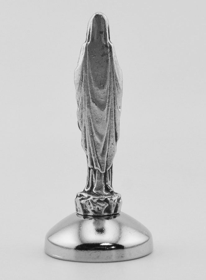 Statue Notre Dame de Lourdes sur Socle Aimanté - 5 cm (pic 4)