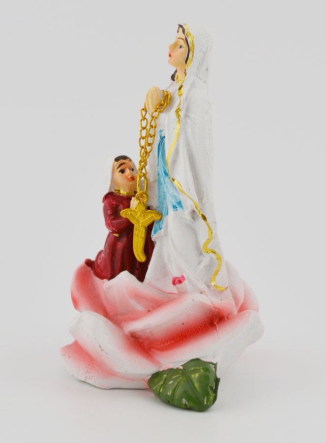 Statue Notre Dame de Lourdes et Ste Bernadette - 9 cm (pic 2)