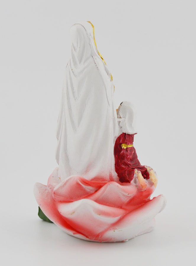 Statue Notre Dame de Lourdes et Ste Bernadette - 9 cm (pic 4)