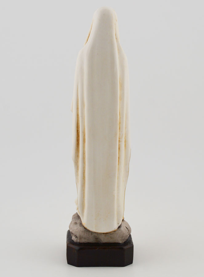 Statuede  Notre Dame de Lourdes Polychromée sur Socle  - 15 cm (pic 4)