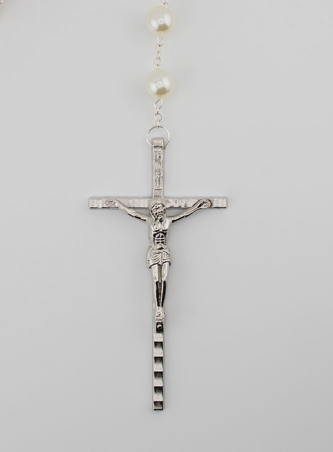 Grand Chapelet en Perles de Nacre - 80 cm (pic 3)