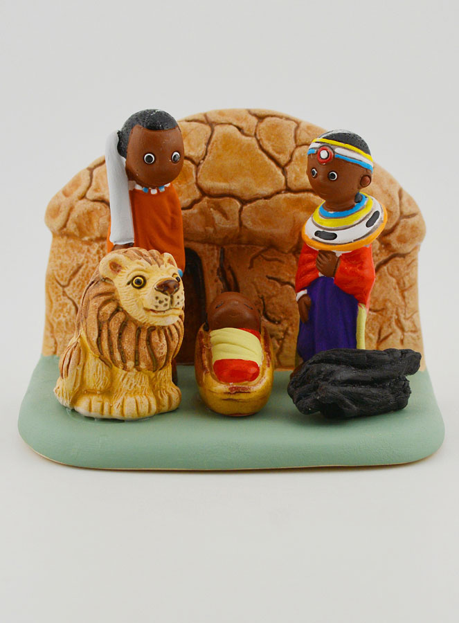 Crèche de Noël du Monde - Nativité Massaï (pic 1)