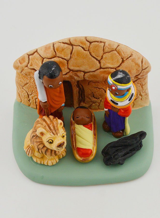 Crèche de Noël du Monde - Nativité Massaï (pic 2)