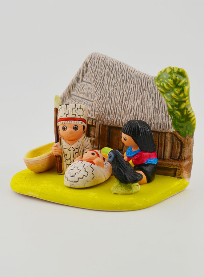 Crèche de Noël du Monde - Nativité Amazonie (pic 3)