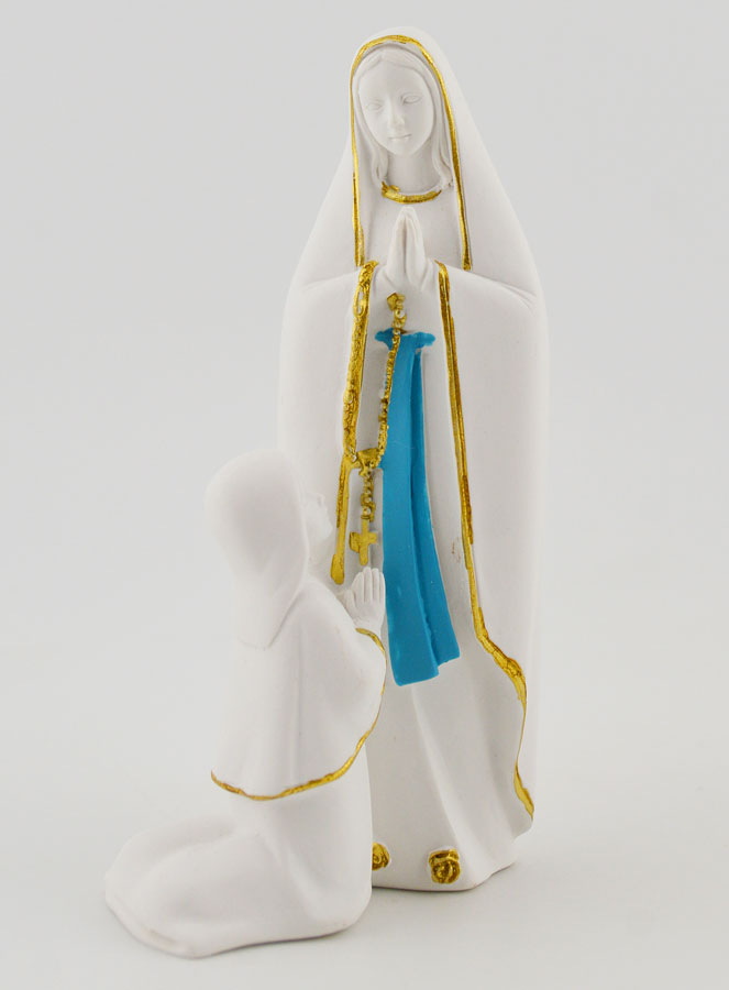 Statue des Apparitions de Notre Dame de Lourdes - 10 cm (pic 3)