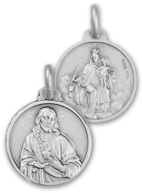 Médaille du Scapulaire en Argent - 16 mm (pic 1)