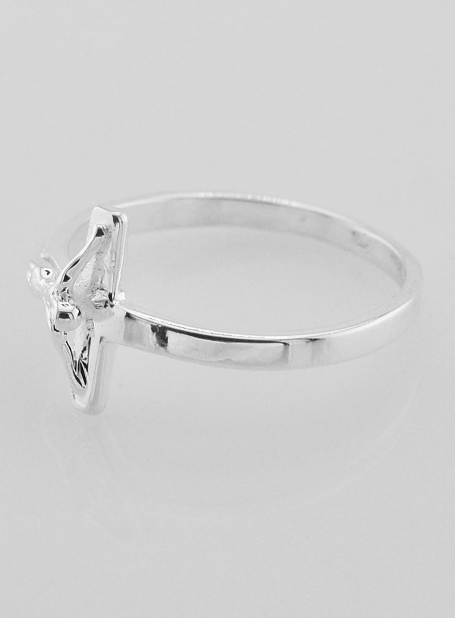Bague Croix du Christ en Argent 925/1000 - Taille 62 (pic 3)