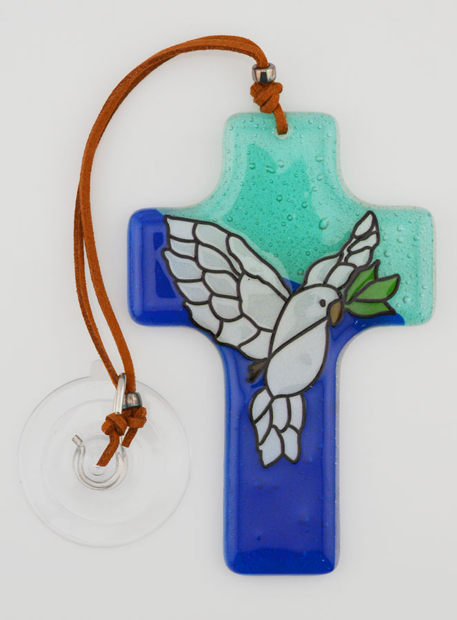 Croix en Verre - Colombe de la Paix (pic 1)