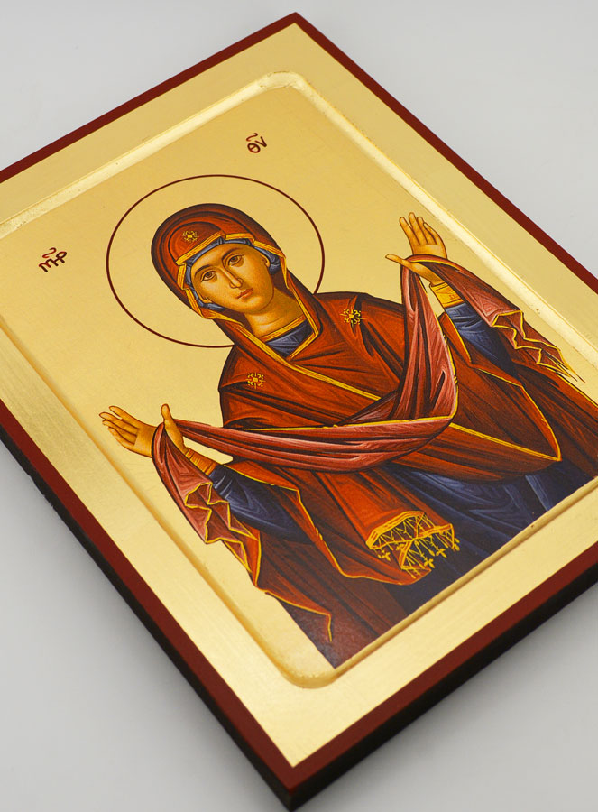 Icône Byzantine Notre Dame Vierge de Protection (pic 3)