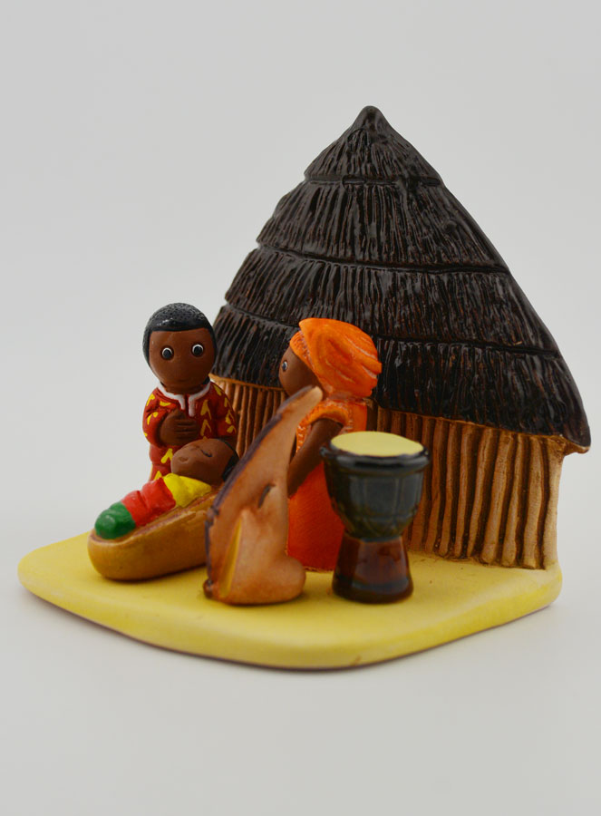 Crèche de Noël du Monde - Nativité Cameroun (pic 4)