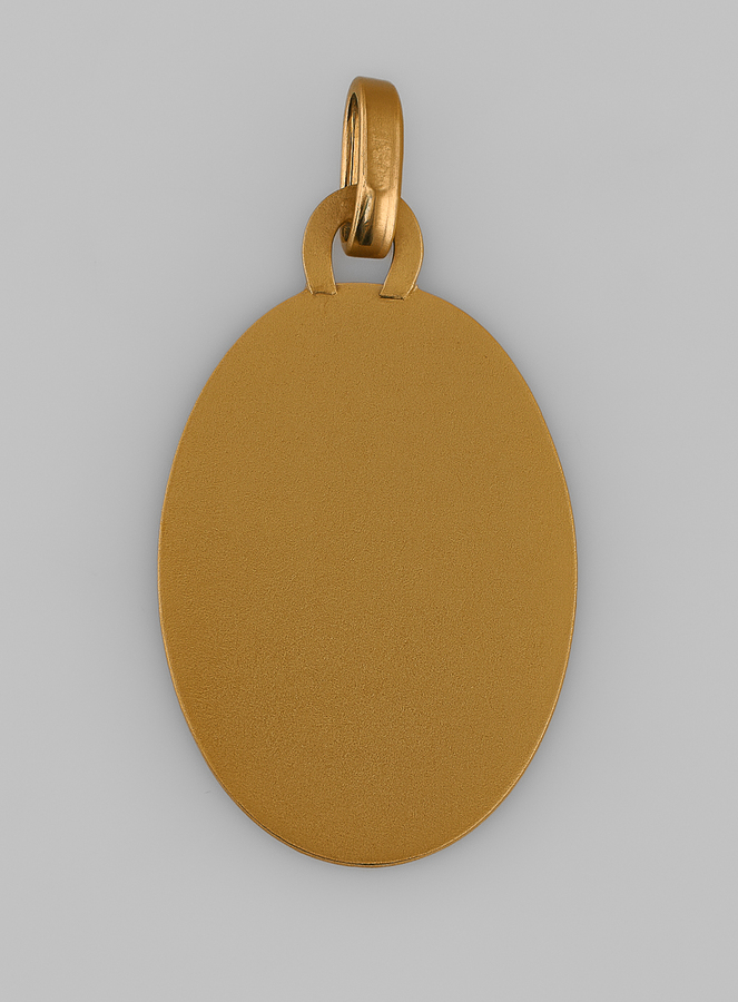 Médaille Vierge à L'Enfant Jésus en Or 375/1000 (pic 3)