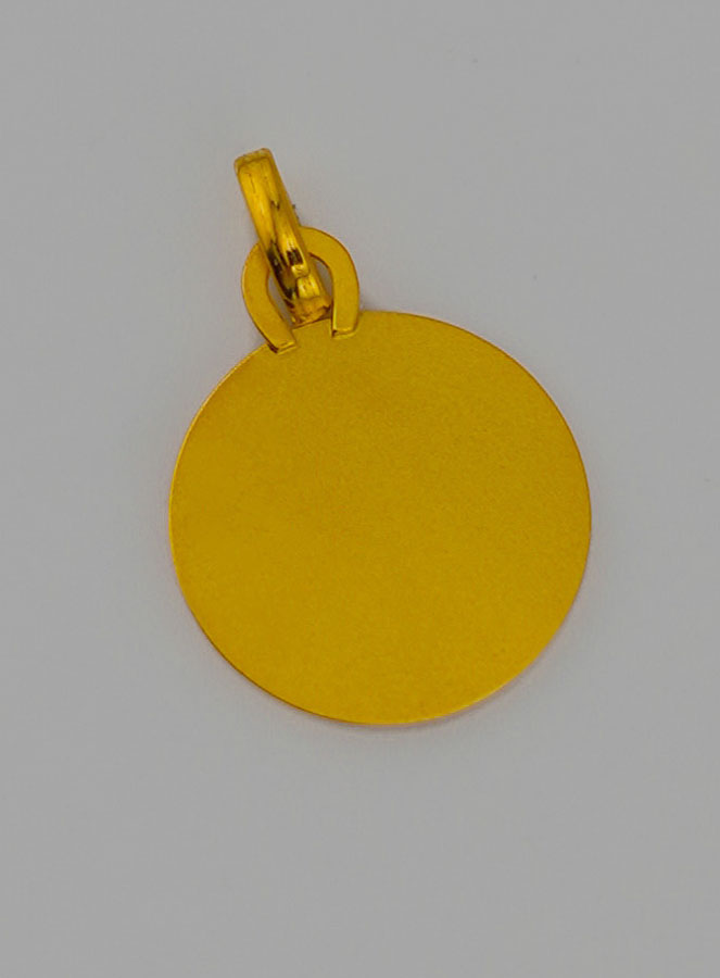 Médaille de Baptême Ange Raphaël en Or 375/1000 (pic 4)