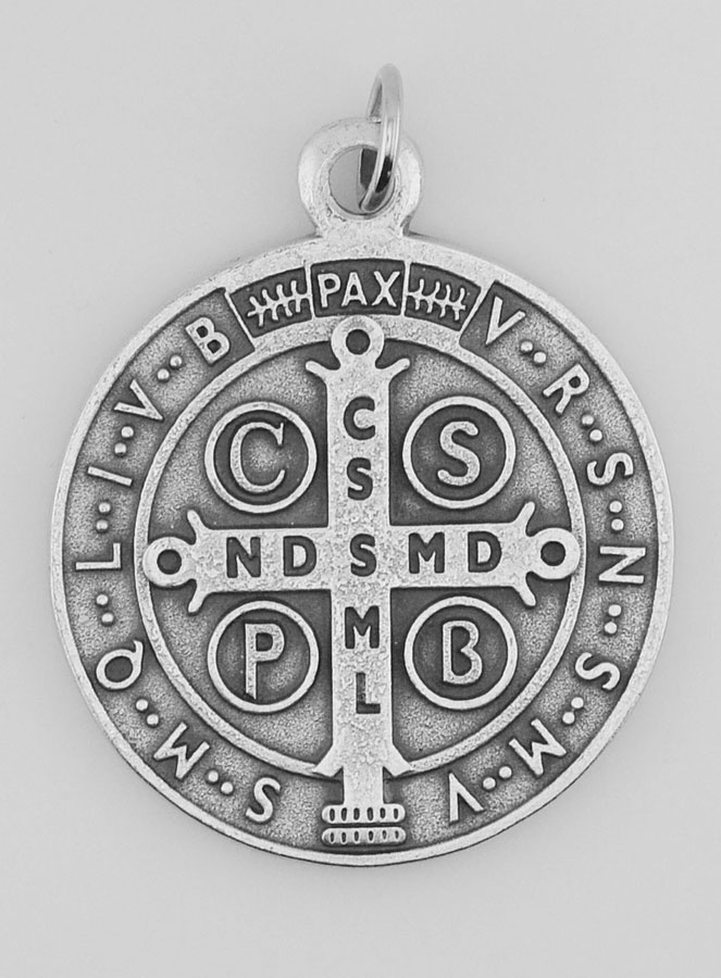 Médaille de Saint Benoît en Métal - 46 mm (pic 4)