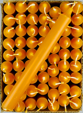 48 Bougies Teintée Masse Couleur Cire (pic 1)