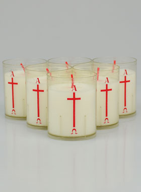 4 Bougies Veilleuses - Christ l'Alpha Oméga (pic 1)