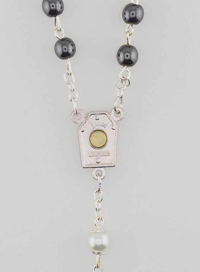Chapelet Hématite & Eau de Lourdes (pic 3)