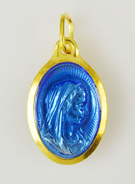 Médaille Vierge & Eau de Lourdes - 25mm (pic 1)